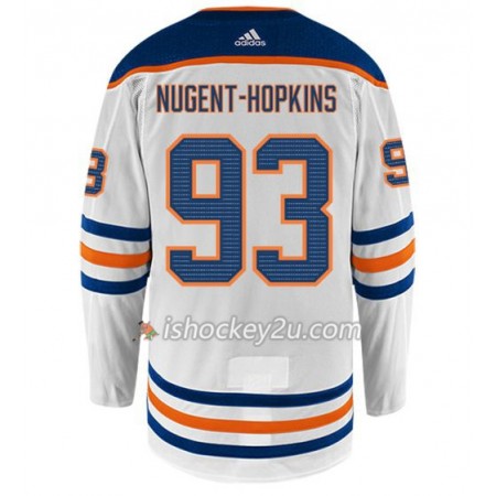 Mænd NHL Edmonton Oilers Trøje NUGENT-HOPKINS 93 Adidas Hvid Authentic